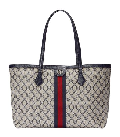 gucci gg tote with leather details|gucci ophidia shoulder bag black.